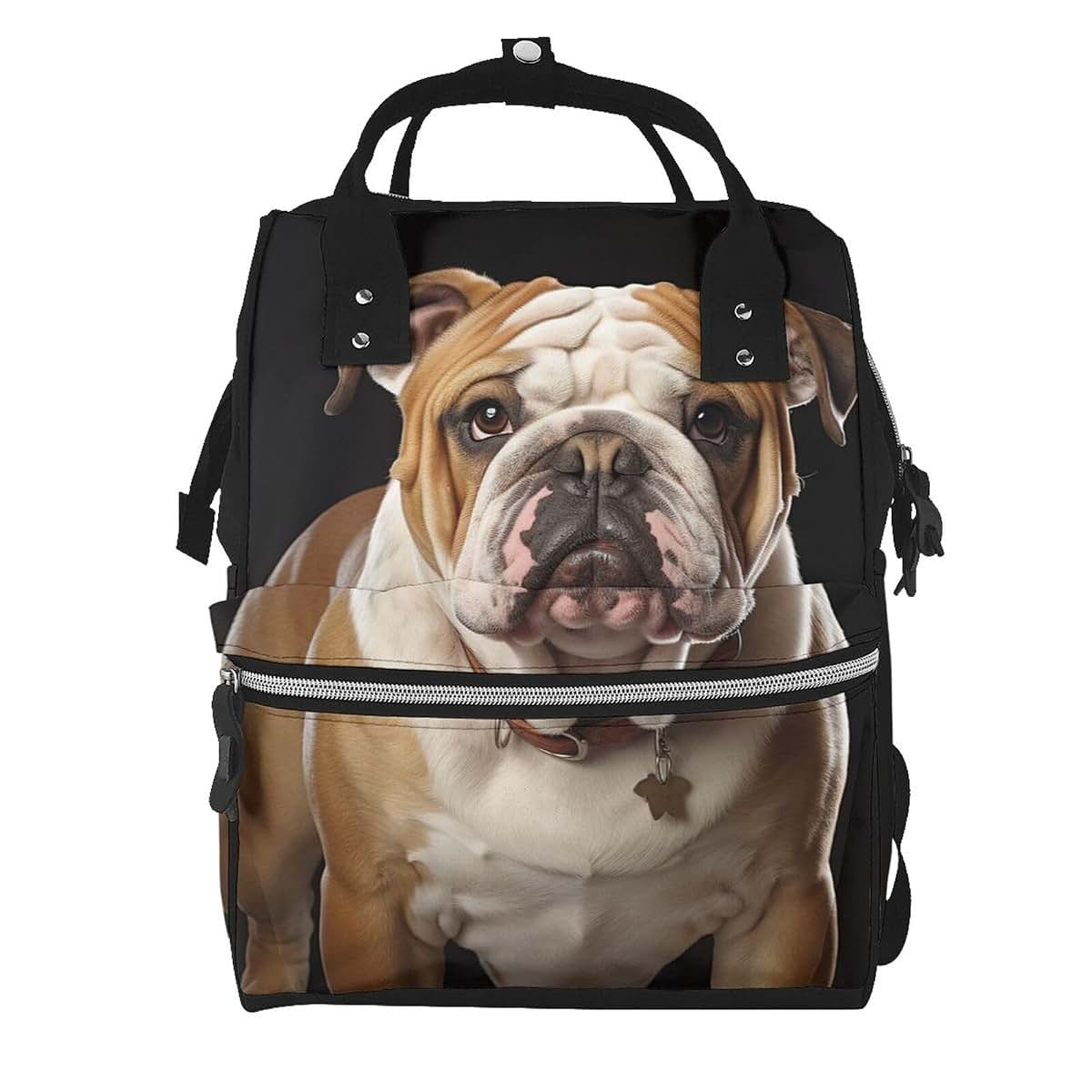 KLOPH Diaper Bag Backpack English-Bulldog Mommy Bag Multifunction Travel Pack Maternity Baby Changing Bags