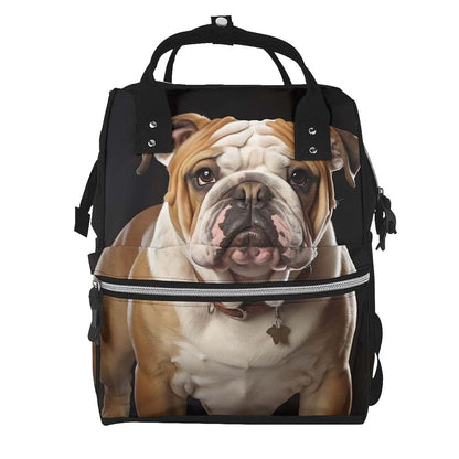 KLOPH Diaper Bag Backpack English-Bulldog Mommy Bag Multifunction Travel Pack Maternity Baby Changing Bags