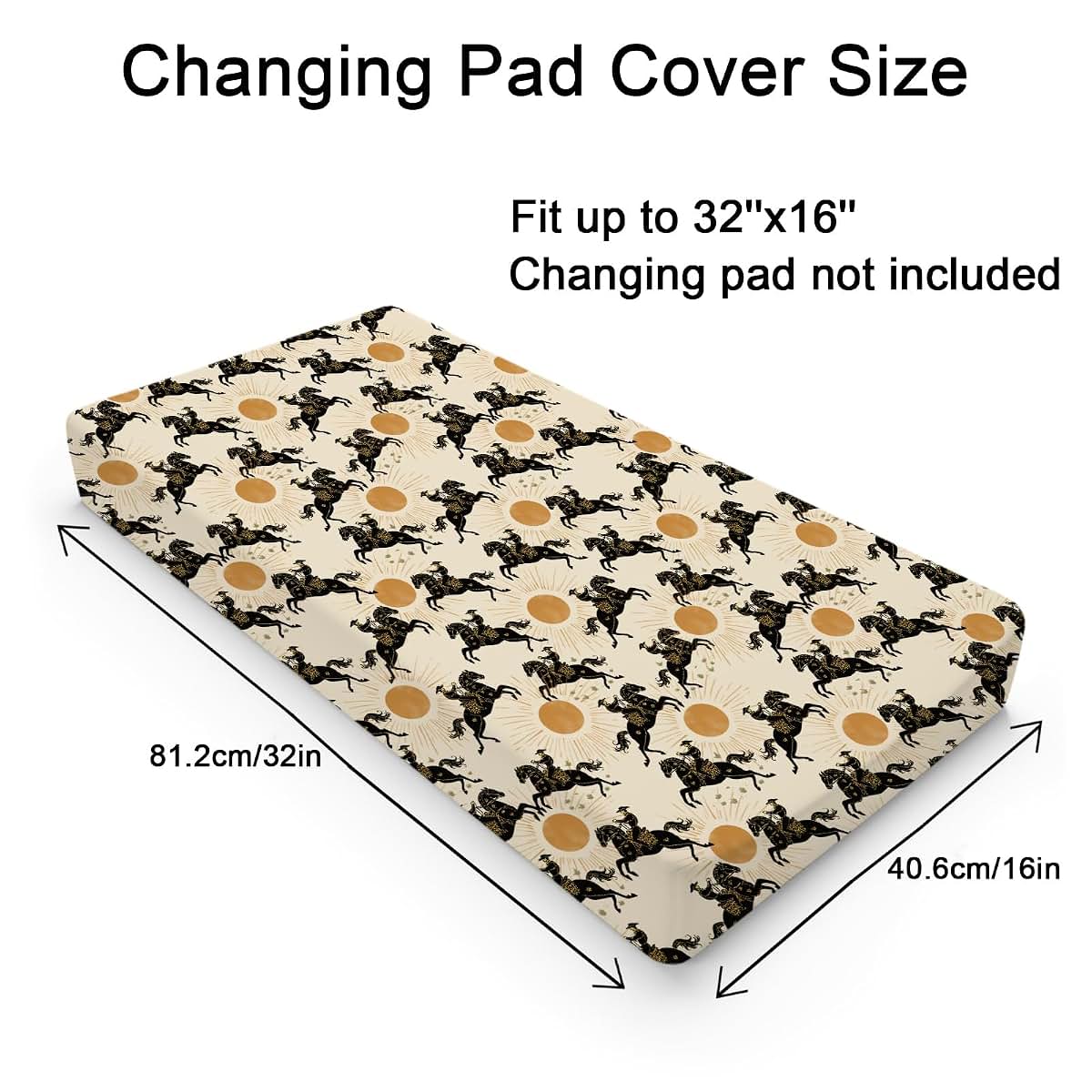 Kastlee Western Cowboy Changing Pad Cover