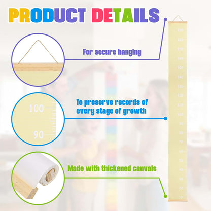 uxcell Growth Chart for Wall Canvas Ruler