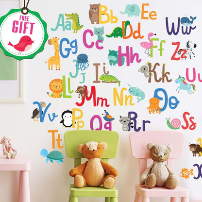 ABC Alphabet Wall Decals for Kids Nursery Decor