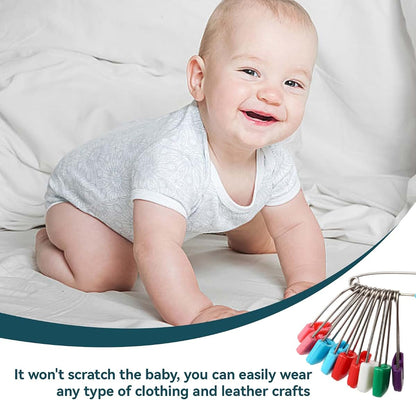 Gsycle Multicolor Safety Pins, 10 Piece Set For Diapers And Crafts (photo 4)