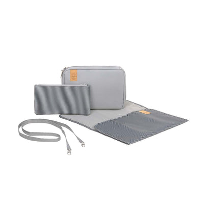 Lassig Tyve Diaper Clutch, Light Grey