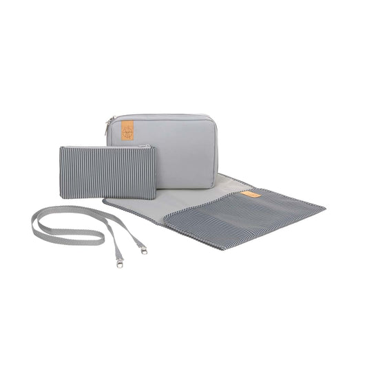 Lassig Tyve Diaper Clutch, Light Grey