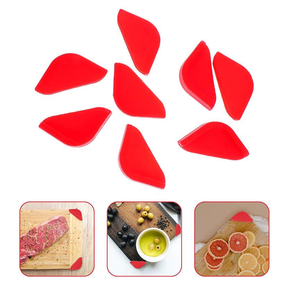 Hemoton Silicone Corner Covers For Kitchen Cutting Boards And Defrosting Plates, 8-Pack