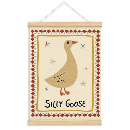 Goose Canvas Wall Hanging | Decorative Art for Nursery & Playroom