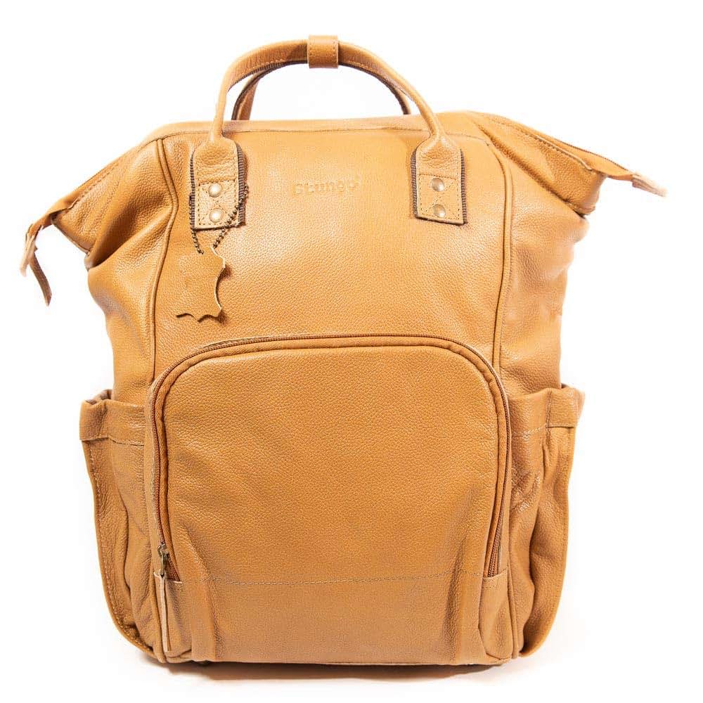 Dream Embroidery Large Black Leather Diaper Bag Knapsack Genuine Leather Diaper bag Backpack WATERPROOF diaper bag