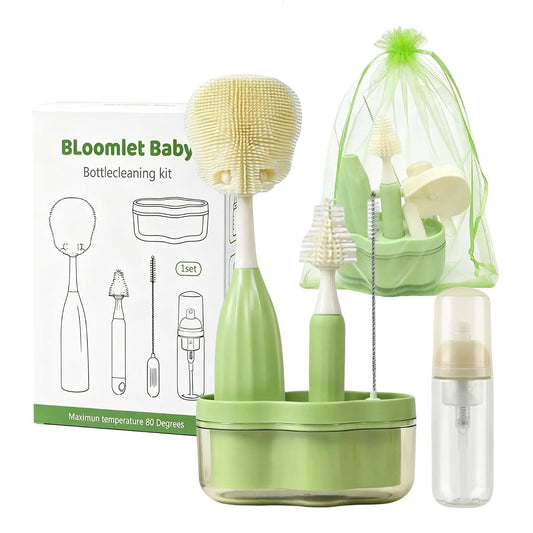 All-in-One Silicone Bottle Cleaning Kit for Bottles, Nipples & Pumps