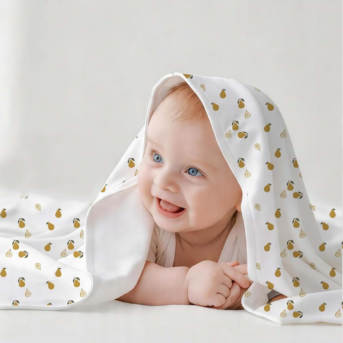 Yunyinbaby 2 Pack Baby Swaddle Blanket 33x33 Soft Cotton Elastic Edge Receiving Wrap (photo 3)