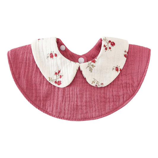 Zhenzq Cotton Nursing Bib With 360 Degree Round Neck