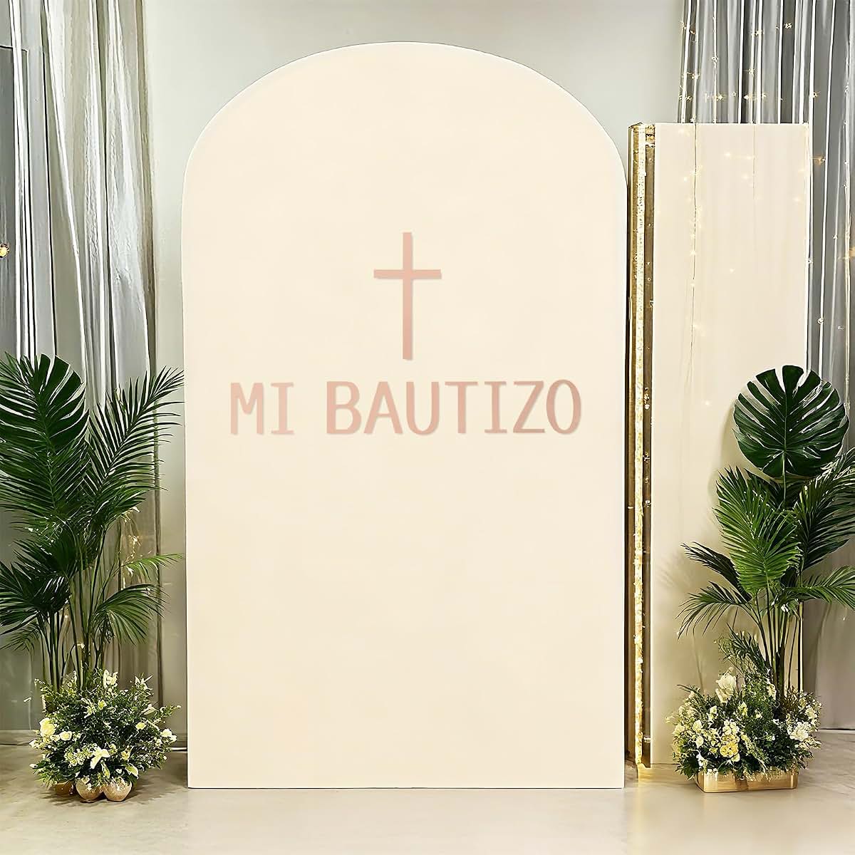 Mi Bautizo Wall Decal Cross Baptism Sticker for Communion Decor