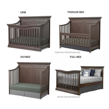 Sorelle Providence 4-in-1 Convertible Crib In Chocolate (photo 3)
