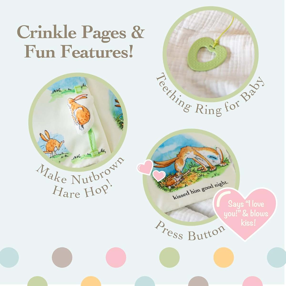 Kids Preferred Guess How Much I Love You Soft Book Activity Toy (photo 3)