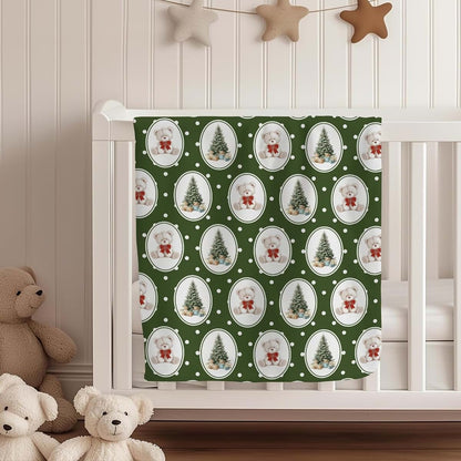 Cstdyfrv Baby Blanket in Tree Pattern, 40x50in Flannel Receiving Blanket (photo 4)