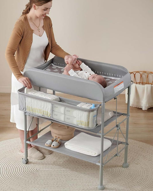 Beka Portable Diaper Changing Station With 4-Level Adjustable Height