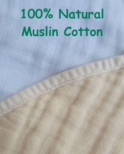 Babyola Jippli™ Burpy Cloths 2-Pack, Large-Sized Muslin Cotton