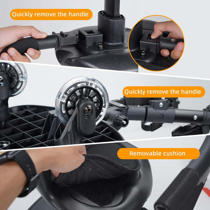 OUSEXI Universal 2-in-1 Stroller Board，Child Rider Stroller Attachment with Saddle Seat and Standing Platform ，Quick (photo 4)