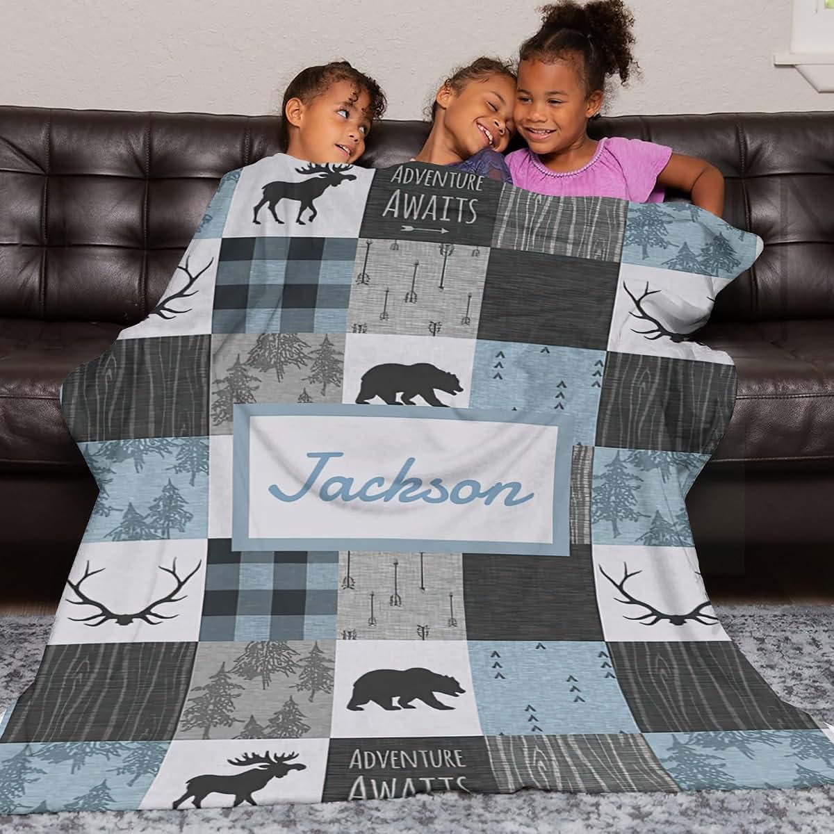 ColorAce Custom Personalized Flannel Blanket (photo 4)