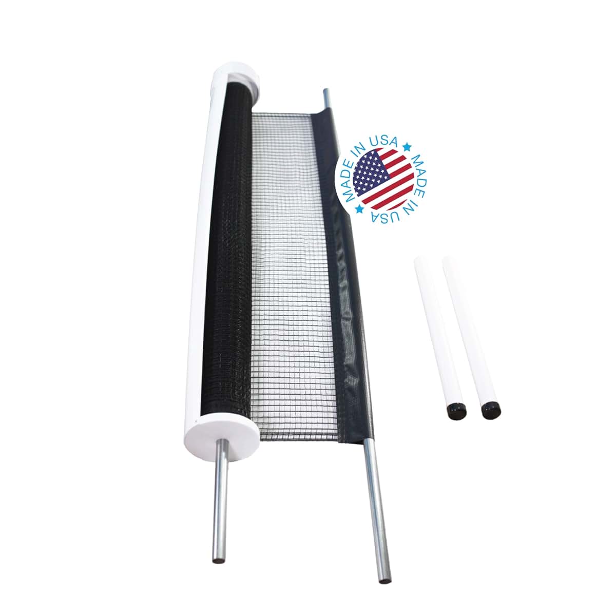 Kidkusion Retractable Driveway Guard 12 Ft Adjustable Net Black