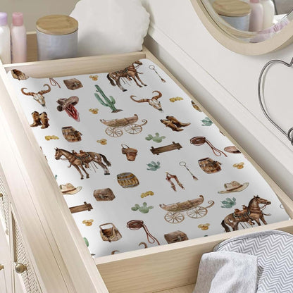 BabyOneStop Western Cowboy Changing Pad Covers