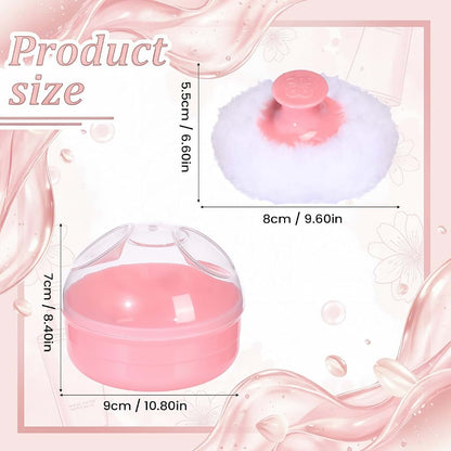Baby Soft Powder Puff Storage Case for Kids & Adults