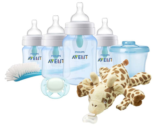Philips Avent Anti-Colic Baby Bottle Newborn Gift Set, Blue
