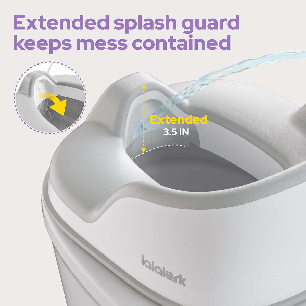 lalalark 3-in-1 Toddler Potty Training Toilet, White