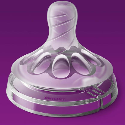 Philips Avent Natural Baby Bottle Fast Flow Nipple, 6M+, Flow 4, SCF654/43, (Pack of 4) (photo 4)