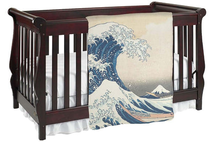 Baby Milano Great Wave Off Kanagawa Baby Blanket (Double Sided)