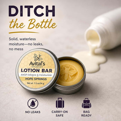 Avital's Apiaries Solid Lotion Bar In Tin - Hope Springs (photo 3)