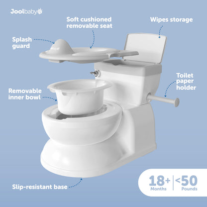 Jool Baby Real Feel Potty with Wipes Storage