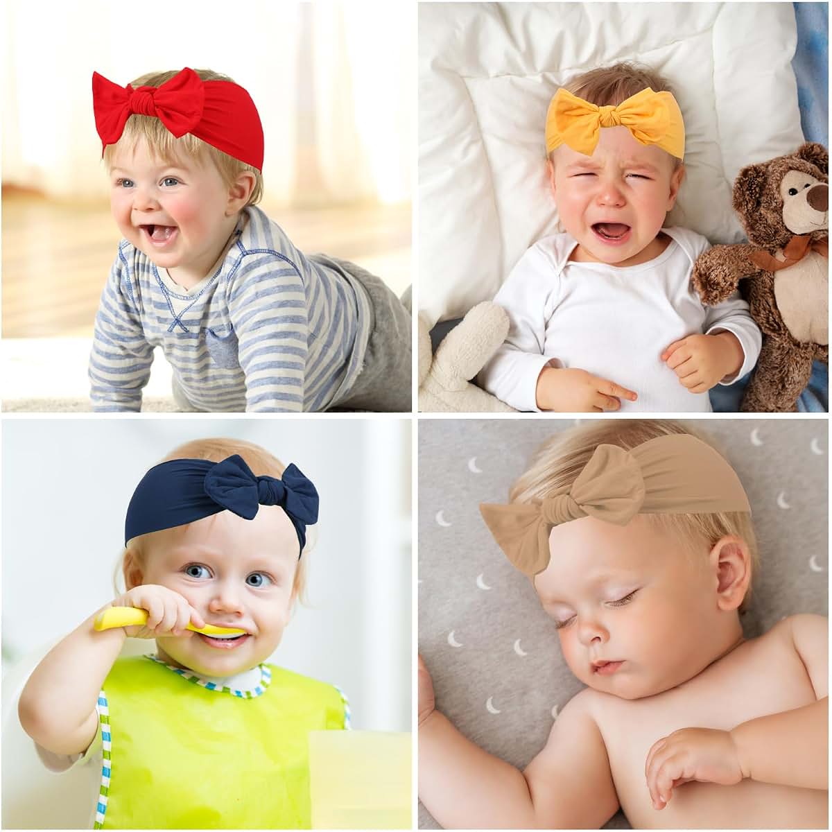 Baby Headbands Set, Soft Stretch Hair Accessories