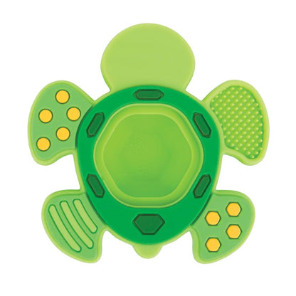 Nuby Teethe N' Pop Sensory Play Teether Turtle Soft Silicone