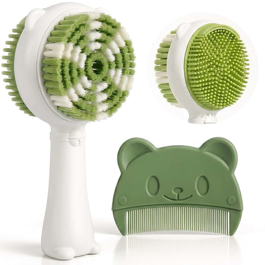 Zawow Baby Brush And Comb Set In Sage Green
