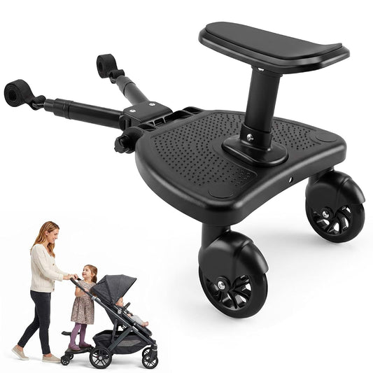 Belzvalle Universal Stroller Board With Detachable Seat, Black