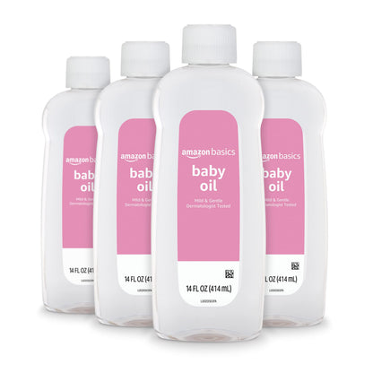 Amazon Basics Baby Oil 4 Pack