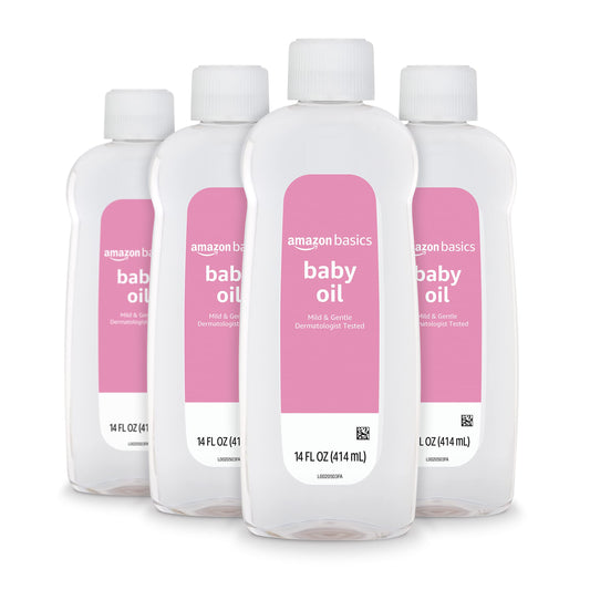 Amazon Basics Baby Oil 4 Pack