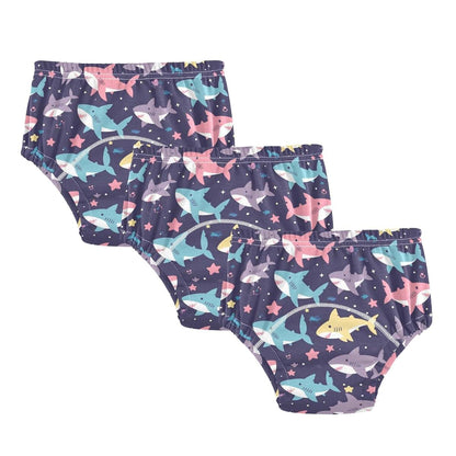 Cute Sharks Stars Potty Training Pants for Boys