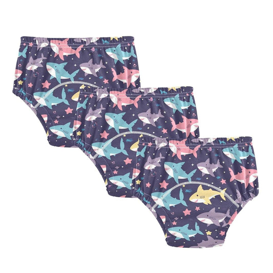 Cute Sharks Stars Potty Training Pants for Boys