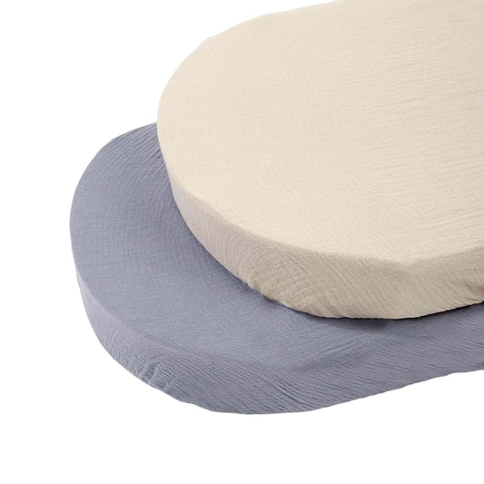 Xinsheinelry 2pcs Comfortable & Breathable Baby Bedding Sheets Cotton Bassinet Liners Soft Baby Cradles Sheets for