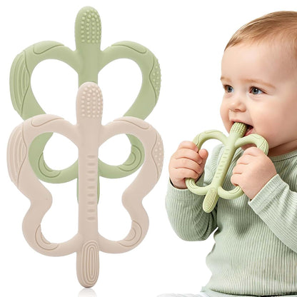 Spearlcable Butterfly Silicone Teether Toys 2 Pack