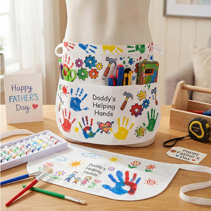 Cotwinter Father's Day DIY Handprint Apron Craft Kit