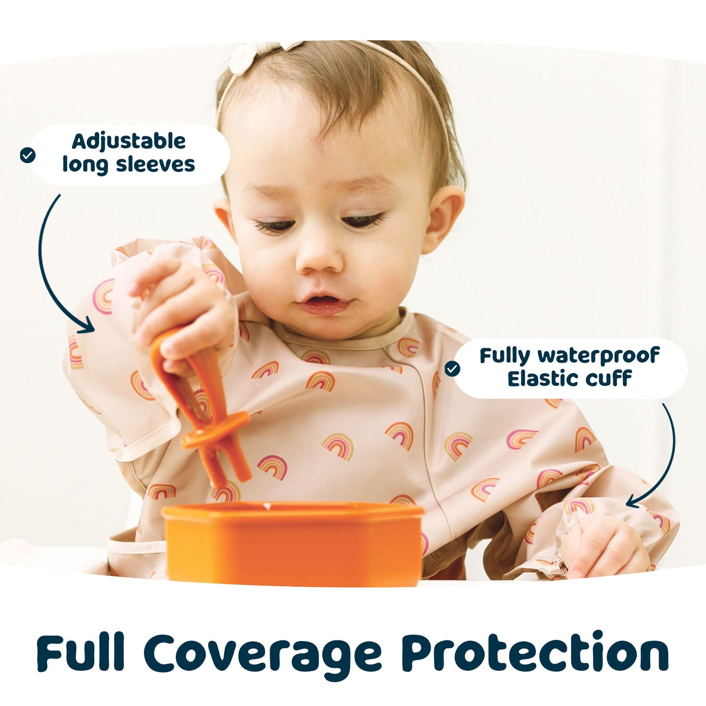 Tiny Twinkle Long Sleeve Waterproof Bib