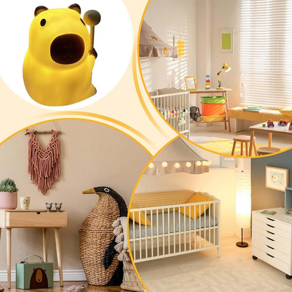 BabyOneStop Capybara Night Light Silicone Desk Lamp