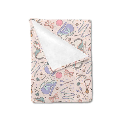 KASTLEE Gymnastics Floral Baby Blanket