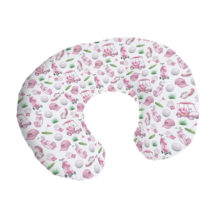 BabyOneStop Golf Theme Nursing Pillow Cover, Stretch Polyester, 22x18 Inch with Zipper