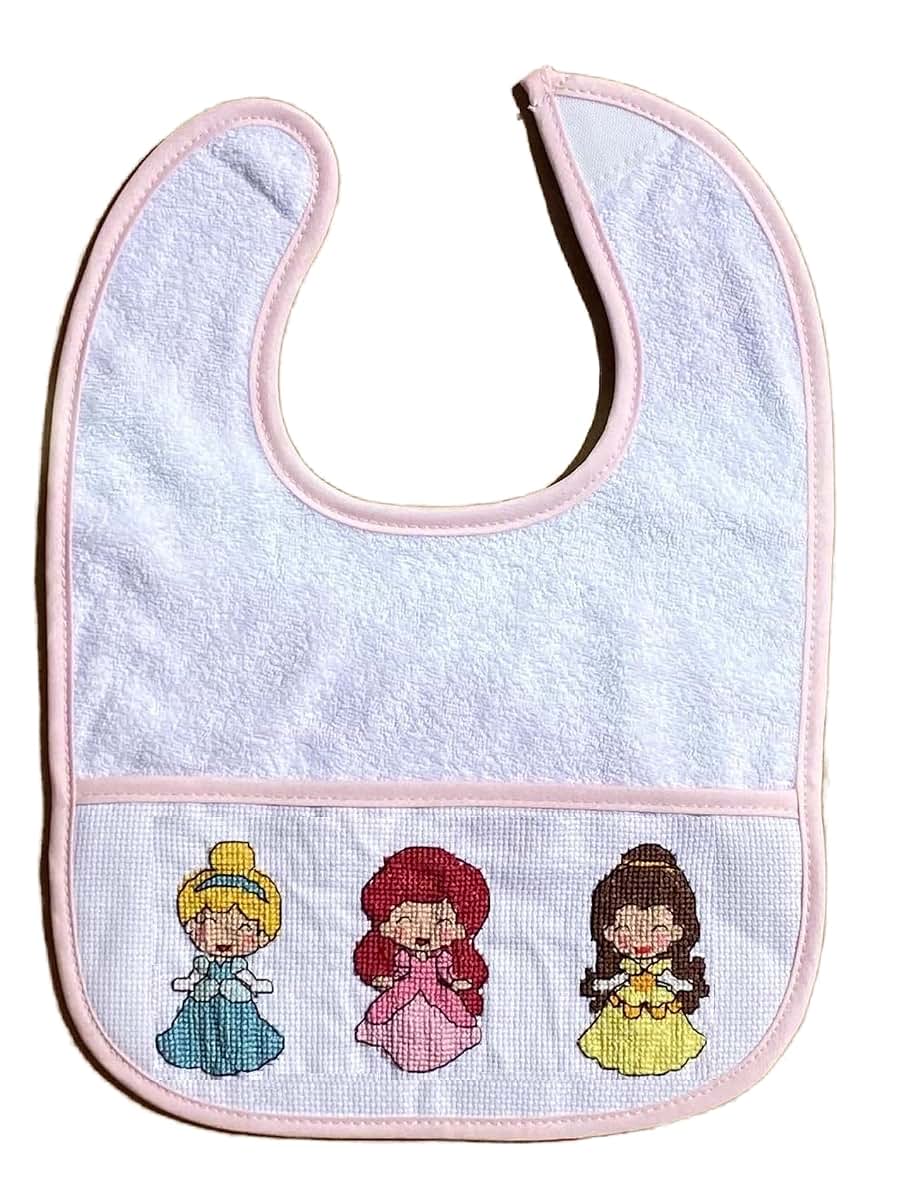 Max Stitch Design Cotton Cross Stitch Bib, 5 Pack