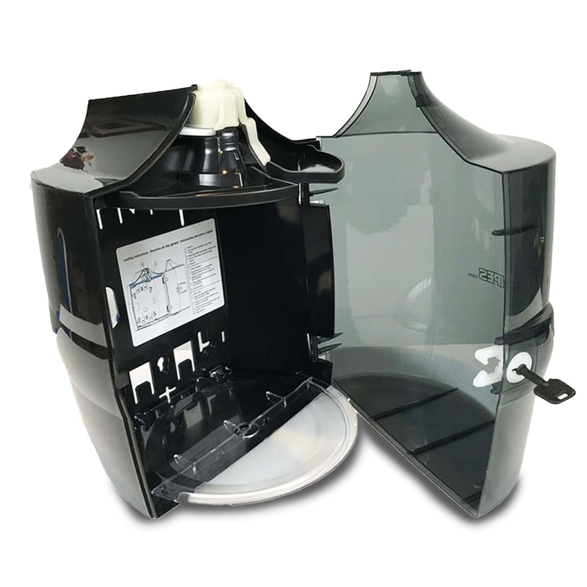 Wipes LLC Wall Mounted Wipes Dispenser - Large Roll Holder Shelf Black (photo 2)