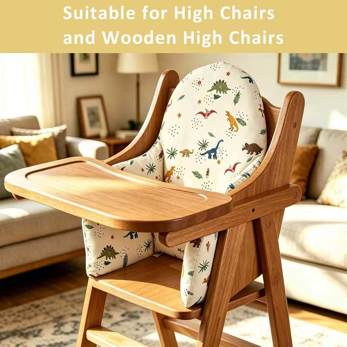 Tiny Feyzay High Chair Cushion With Inflatable Lining For Baby And Toddler