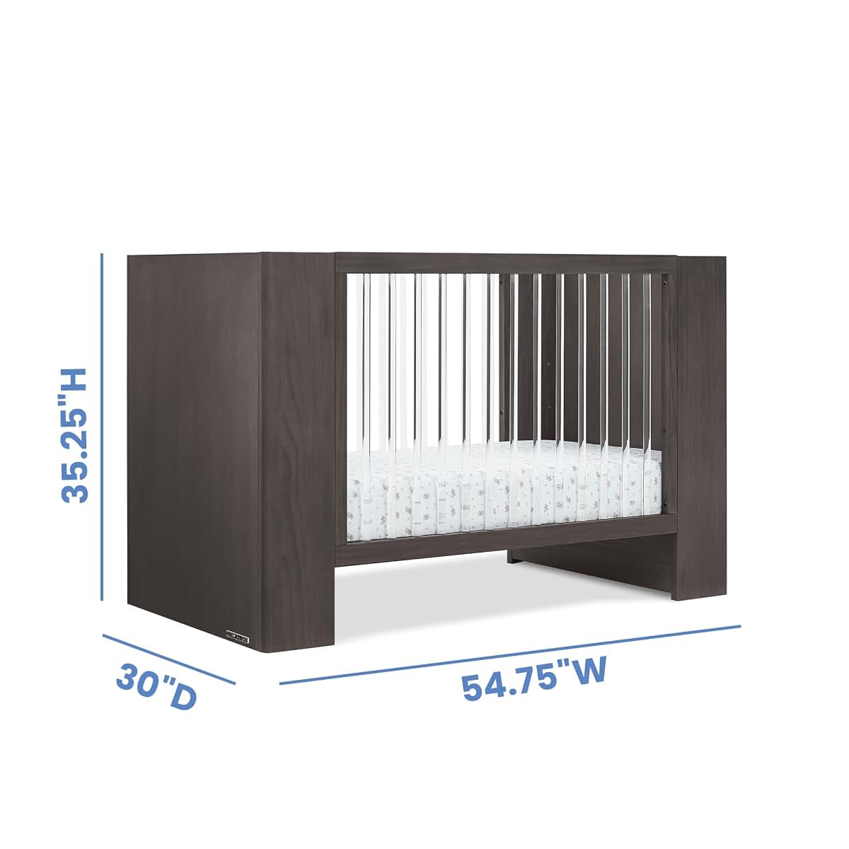 Delta Children Aerin 4-in-1 Convertible Crib - Rustic Grey